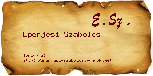 Eperjesi Szabolcs névjegykártya