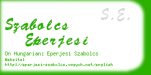 szabolcs eperjesi business card